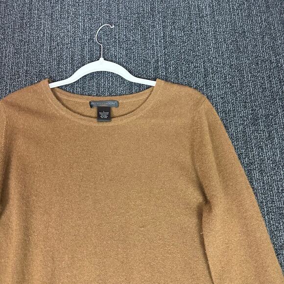 Preswick & Moore 100% Cashmere Brown Long Sleeve Sweater Pullover Size Large L - Picture 4 of 4
